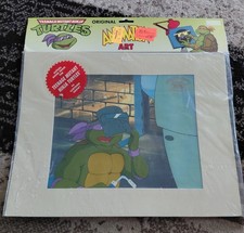 LOT of 12 Original Teenage Mutant Ninja Turtles 1980s Animation  Cels COA Sealed