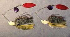2 ~Nories 3/4 oz Spinnerbait Deep Range Crystal S +Bend Arm CWPR Red Ear Sunfish