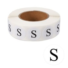 Inventory Label Sticker, 800 Pcs 0.75Inch Self-Adhesive Letter S , 1 Roll