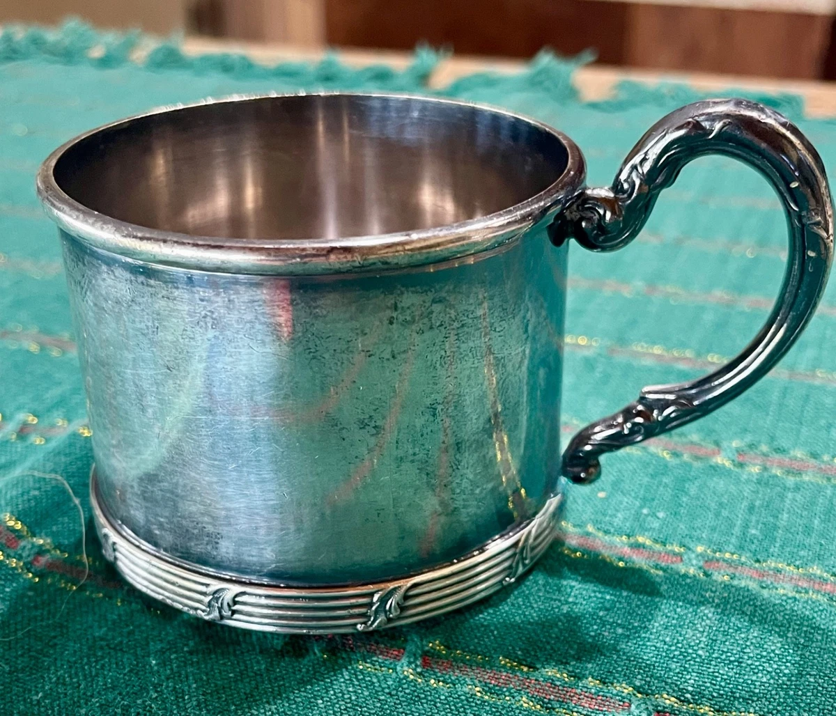 Antique Silver Baby Cup Indiana Antique US Silver-Plated Cups