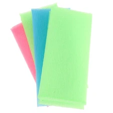 4 Pcs Nylon Exfoliating Bath Towels Long Shower Washcloth for Body