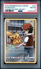 2019 POKEMON SUN & MOON COSMIC ECLIPSE SECRET #241 FULL ART/PIKACHU PSA 8