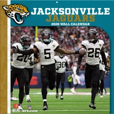Turner Licensing,  NFL Jacksonville Jaguars 2026 Wall Calendar, 12'' X 12'', 12-
