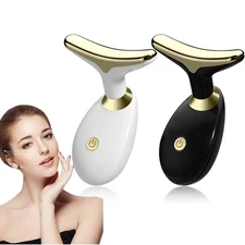 Neck Face Lifting Massager Skin Tighten Device LED Anti Wrinkle Double Chin US