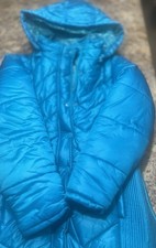 Girl  s Justice Heavy Coat With Hood Size 12/14
