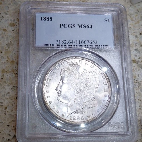 1888 Morgan Dollar PCGS MS64 $1 Silver Coin Philadelphia Uncirculated