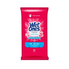 4 Pack Wet Ones Hand Wipes Fresh Scent 20 Count Each Travel Pack