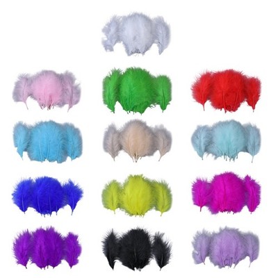 100Pcs Assorted Colored Feather 15-20CM Natural Feather For Jewelry Crafting
