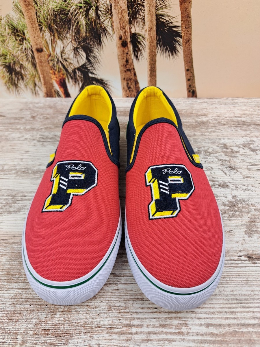 Polo Ralph Lauren Landyn Slip-On Logo P Canvas Casual Shoes Boy's