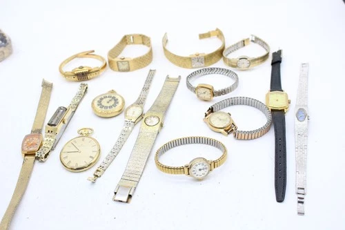 F x15 Vintage Ladies Manual Wind Running Wristwatches Inc Parmex, Accurist Etc