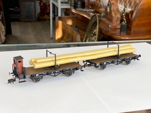MODELLEISENBAHN WAGEN WAGGON GÜTERWAGEN FLEISCHMANN 100105 RUNGENWAGEN | Condition: Gebraucht