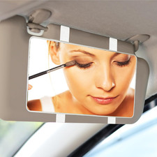 Car Sun Visor Mirror, Cosmetic Makeup Mirrors with Straps, HD Cars Interior Cosm