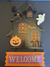 2011 Everglow Kohl's Halloween Haunted House Welcome Wall Decor Holiday Seasonal