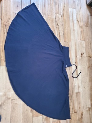 EXTREME CASHMERE X HEAVY MIDI SKIRT WOMEN'S SZ  ONE SIZE Navy Blue 