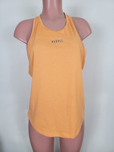 NOBULL High Neck Muscle Tank Orange Women's Size Large Gym Training No Bull - Picture 1 of 9