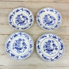 Lot Of 4 Vintage International Blue Rhapsody 6” Bread Dessert Plates China