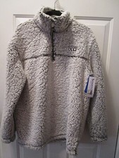 CHI OMEGA FROSTY GRAY SHERPA QUARTER ZIP PULL...