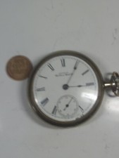 Working Antique 1892 Waltham P S Bartlett Pocket Watch
