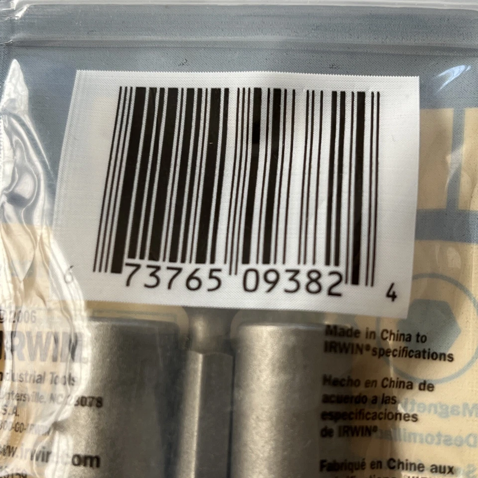 Lot 3 Irwin Nut Driver 3 Packs 8 mm Magnetic Nutsetter, 1-7/8", 1/4" Hex Shank - Image 4 of 4