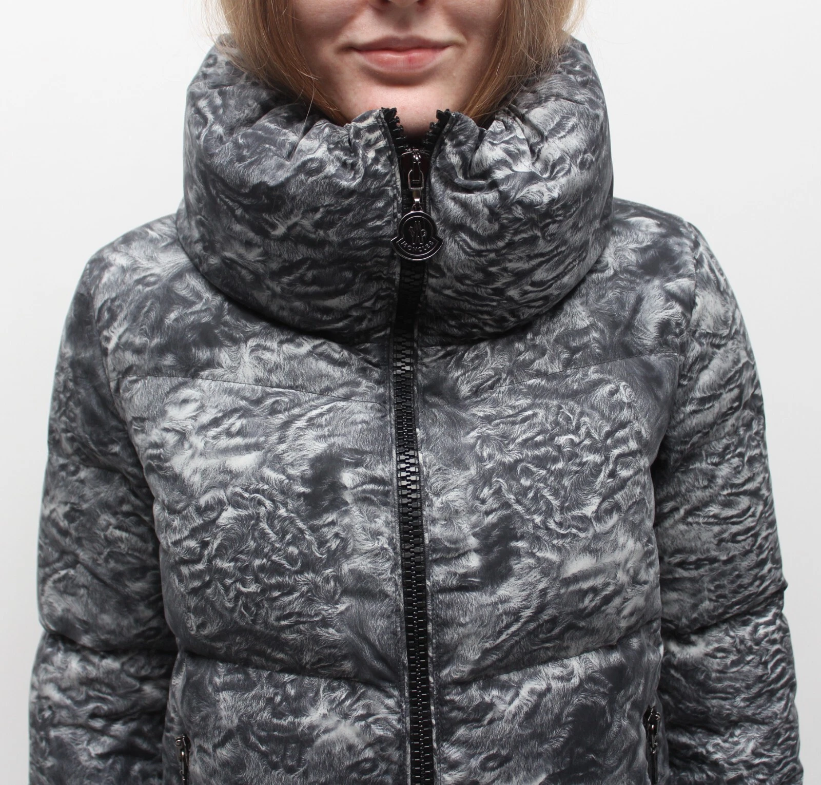 Giacca tampone trapuntata RARA MONCLER Ratel donna cappotto cerniera intera taglia 2 ~S M