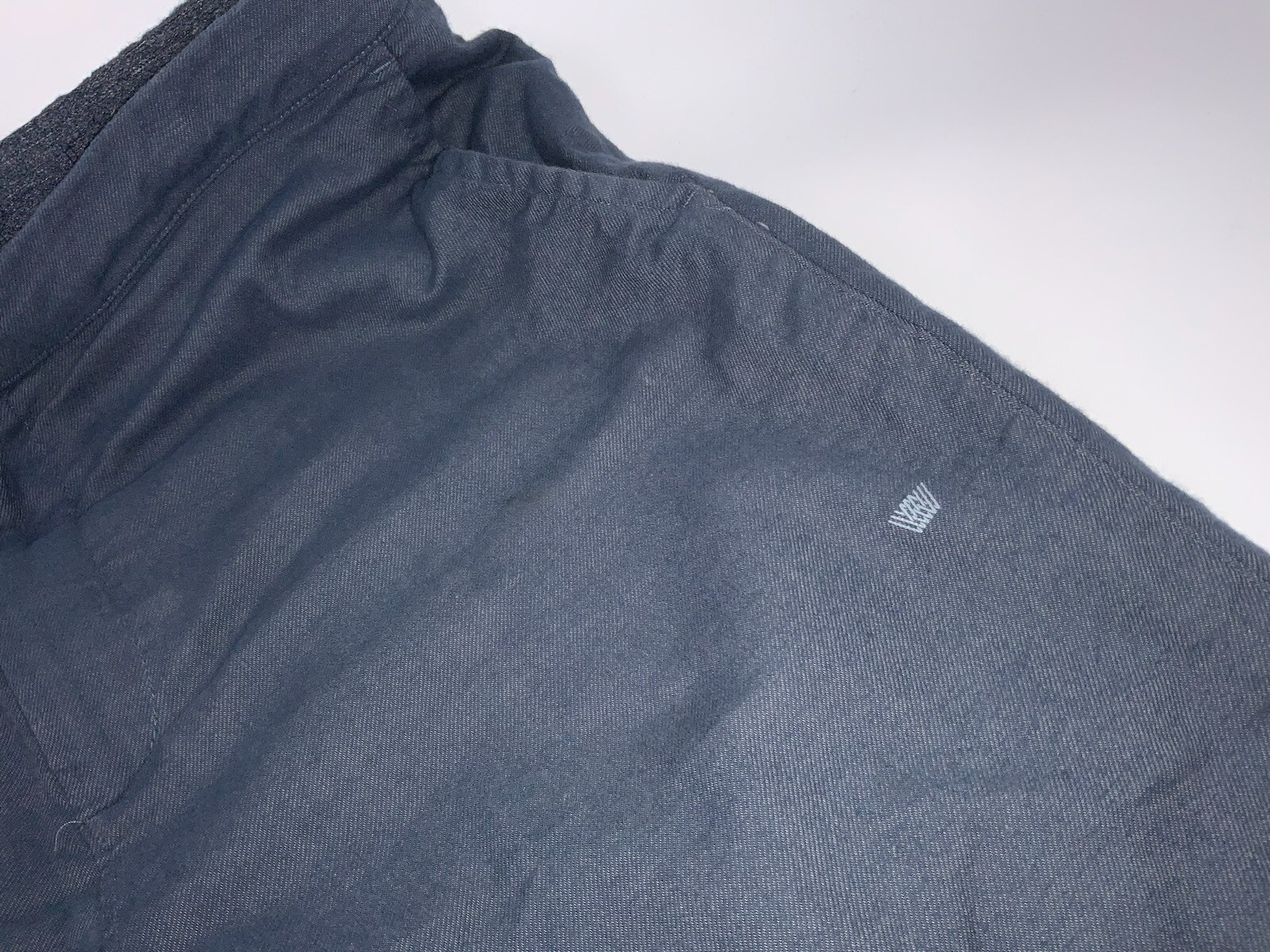 Mack Weldon Jogger Pants Men L Blue Cotton Spandex Pockets Drawstring YGI H2-335