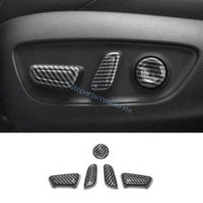 For Toyota Tundra 2022-2023 2024 Carbon Fiber Power Seat Control Button Cover 5X