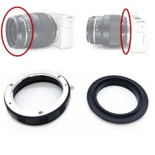 NEX to 49 52 55 Reverse Macro Ring Adapter for Sony E Mount A6700 A6600 A5100