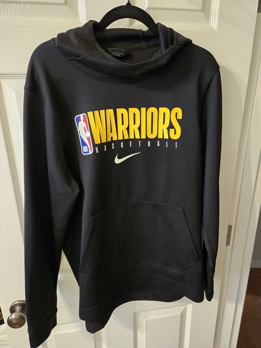 Nike Golden State Warriors Team Black Hoodie Sz LARGE