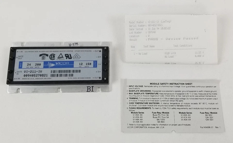 Vicor VI-211-IV Isolated DC/DC Converter Input:24V Output:12V 30A 150W NEW - Image 2 of 4