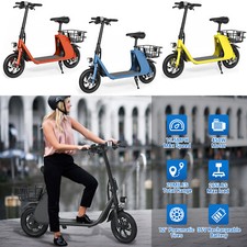 Adult Foldable Electric Bike Electric Scooter w/Seat Ebike 450W UL2849 Certified