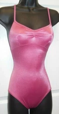 Capezio  strappyback IRIDESCENT CAMISOLE LEOTARD LINED FRONT HW200 Almandine New