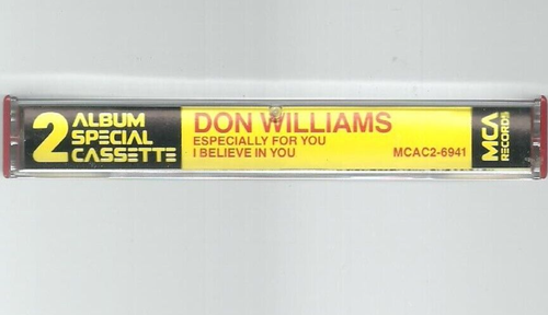 Don Williams Especially for You/ I Believe in You (Cassette, 1983 MCA) VG+-EX - Picture 3 of 3