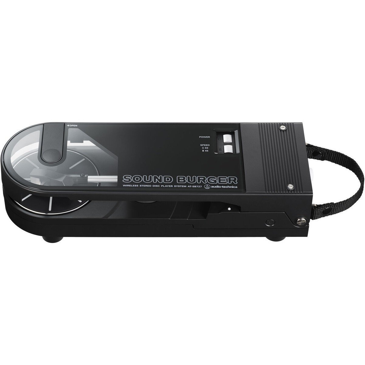 その他 Audio Techinca Sound Burger AT-SB727 Audio Technica AT SB727 BK Sound Burger Portable Turntable