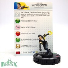 Heroclix Justice League: Trinity War set Superwoman 027 Uncommon figure w/card 