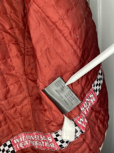 Wilsons Leather Red/Beige Racing Jacket - WOMENS - ULTRA RARE “Michigan Maid” - Picture 10 of 15