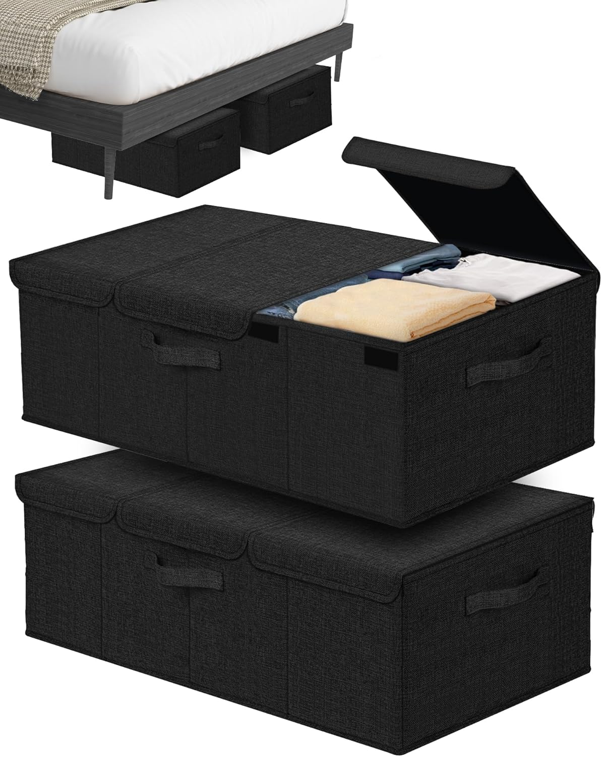 Deep under Bed Storage Container, 10