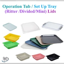 Dental Procedure Set-Up Trays Flat B (Ritter) / F Mini, Procedure Tub, Autoclave