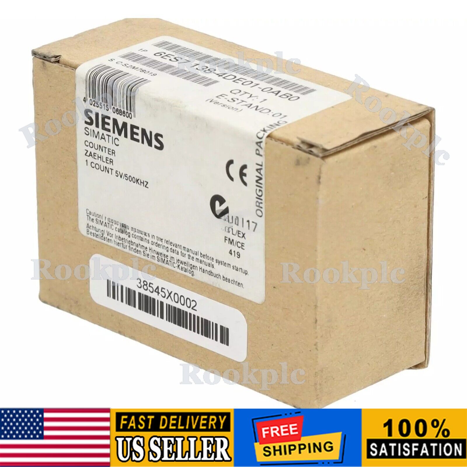 New Siemens 6ES7138-4DE01-0AB0 ELECTRONIC MODULE ET 200S 6ES7 138-4DE01-0AB0