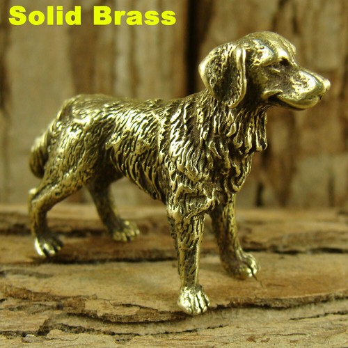HOT Special Offer! Brass Mini Gold Retriever Statue Dog Decorative Animal Gift - Picture 2 of 6
