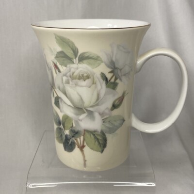 Stechcol ~ Gracie Bone China Cup  ~ White Roses