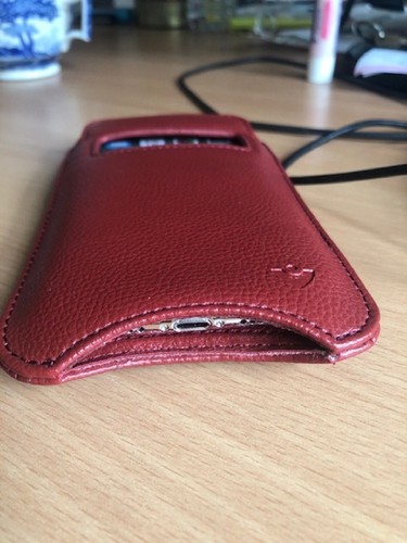 IPHONE 12 Pro Étui Rouge Simili Cuir NueVue Écran Nettoyage Désinfectantes Poche - Photo 5 sur 8