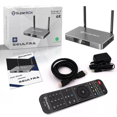 6 GEN SUPERBOX S6 ULTRA TV BOX Media Player 128GB Brand New W/ Free Air Remote