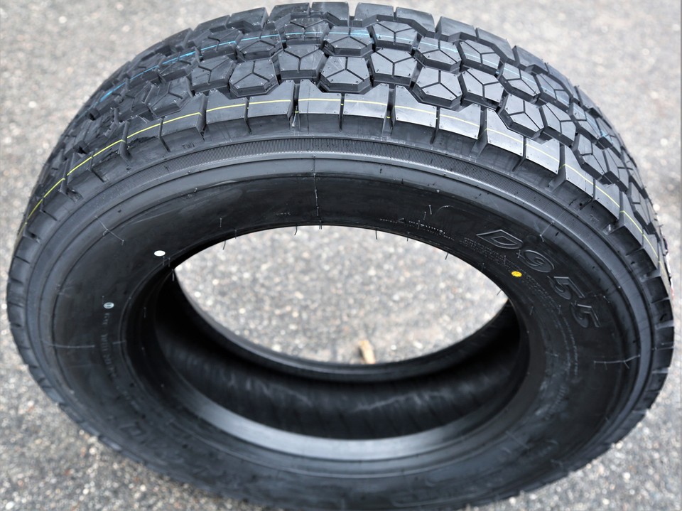 4 New Cooper Work Series ASD Tires – 225/70R19.5 Load G 14 Ply Drive Commercial – Black Sidewall