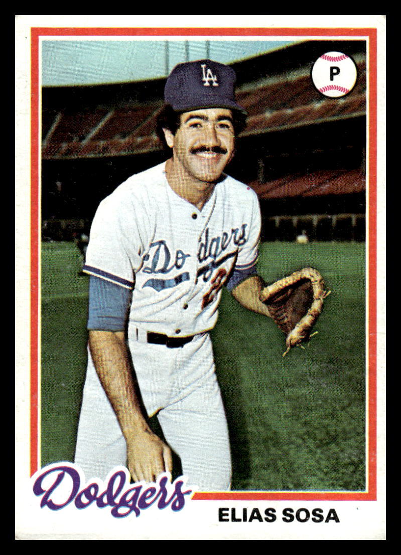 1978 Topps Elias Sosa #694 Los Angeles Dodgers Baseball Card READ