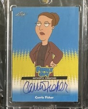 Carrie Fisher Autograph Card 2011 Leaf Family Guy Star Wars Signed Auto RARE