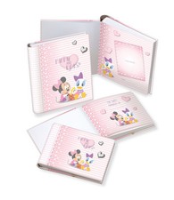 ALBUM PORTAFOTO Cm.15x20 WALT DISNEY CERTIFICATA MINNIE-DAISY ARGENTO 925% 5253