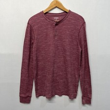 Express Men Long Sleeve Henley T-Shirt Tee Top Size Medium Cotton Blend M257 -30