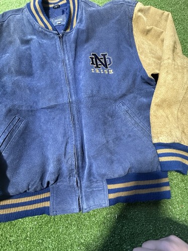Vintage Notre Dame Fighting Irish Letterman Varsity Jacket Men’s Medium Pro Edge - Picture 4 of 9