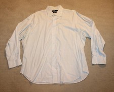Polo Ralph Lauren Classic Fit Philip Off-White Plaid Dress Shirt 18 X 36