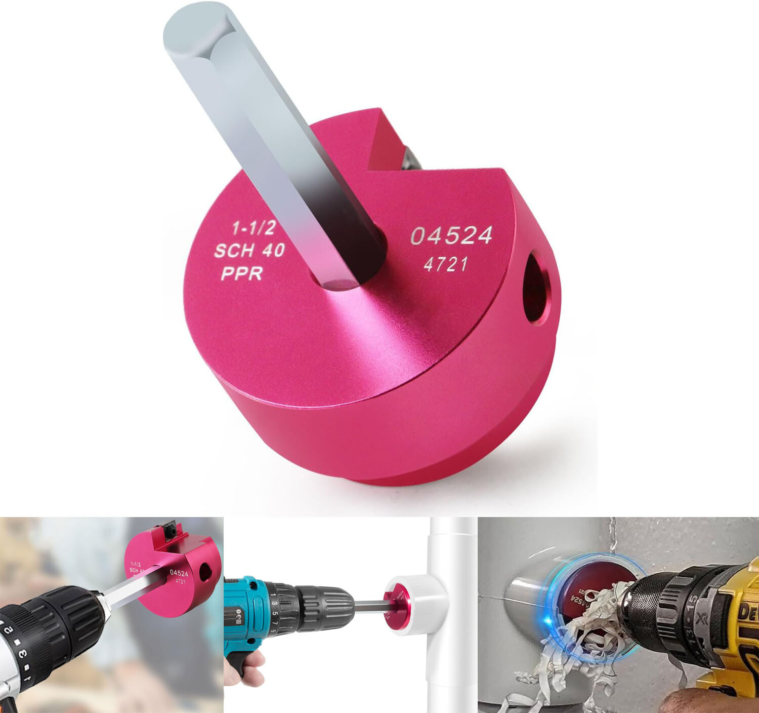 PPR150 PVC Pipe Reamer For Reaming 1-1/2" Schedule 40 PVC, CPVC, ABS Fittings